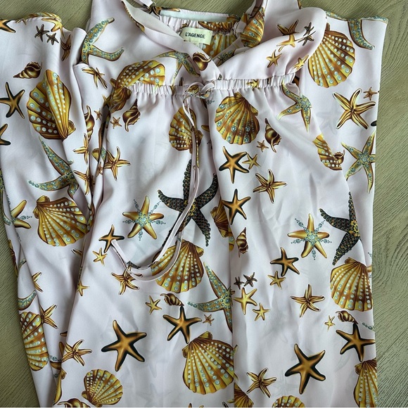 NWOT L’Agence Sachi Shell print maxi dress - Picture 9 of 9